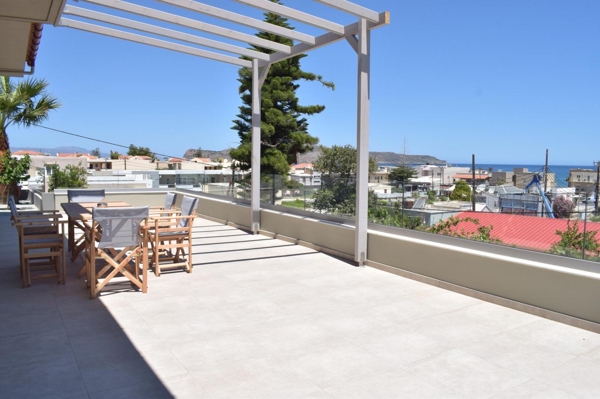 Romantic Corner Maisonette Houses Stalos Exterior photo