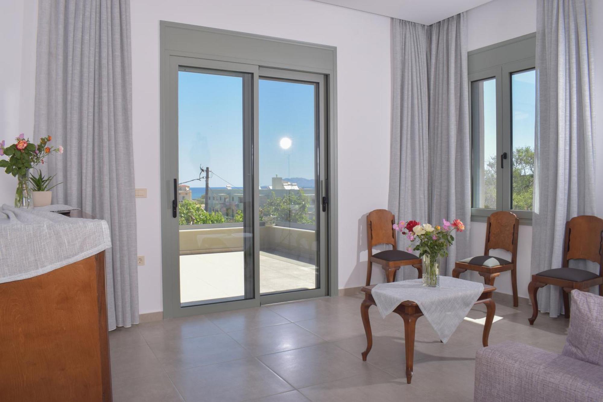 Romantic Corner Maisonette Houses Stalos Exterior photo