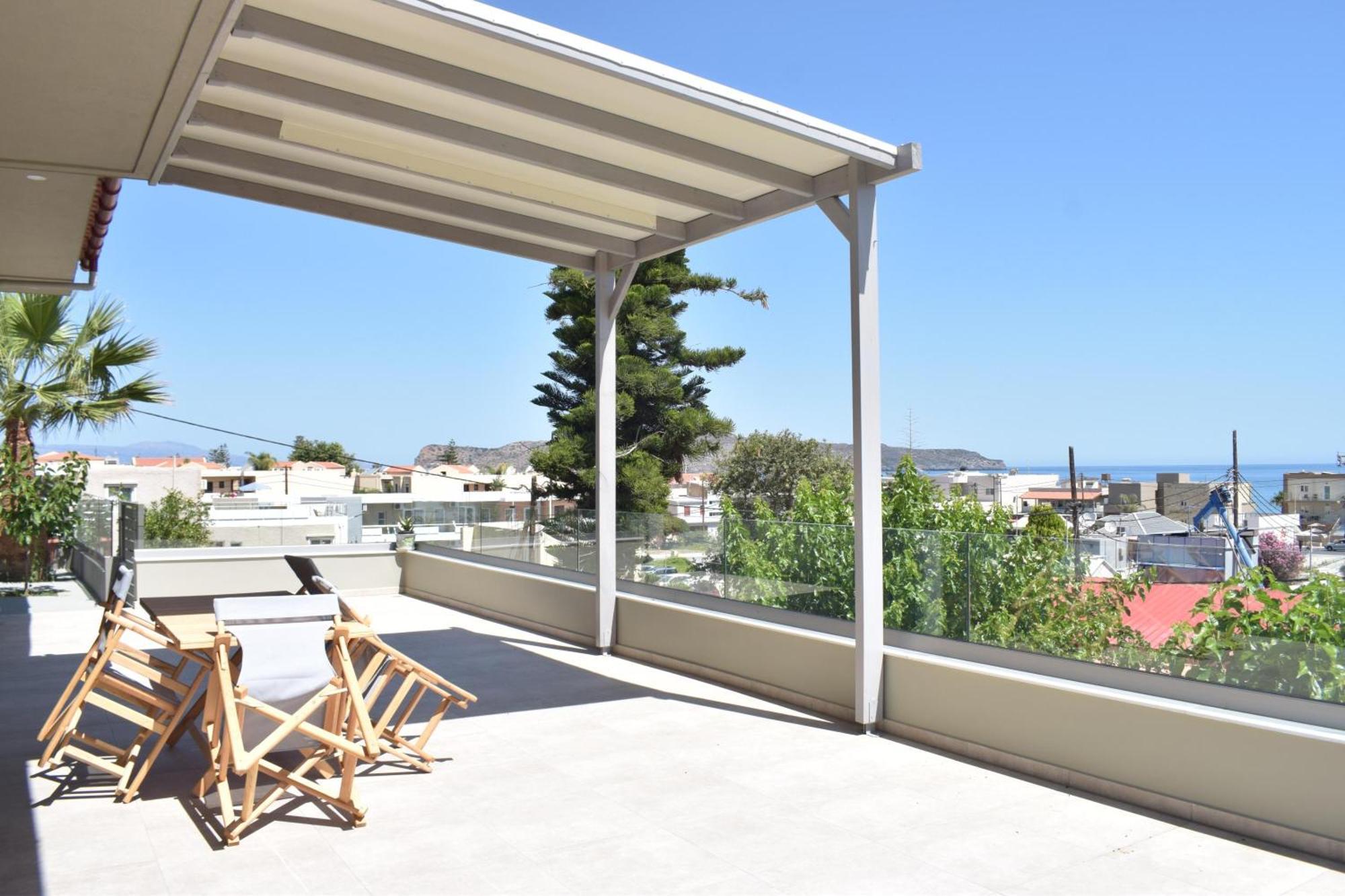 Romantic Corner Maisonette Houses Stalos Exterior photo